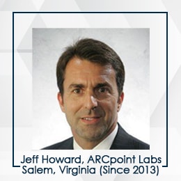 Jeff Howard, ARCpoint Labs of Salem, Virginia (since 2013)